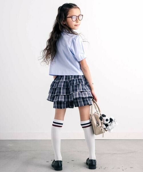 nexchic / ネクシック その他パンツ | バックフリルプリーツチェックツイルスカパン(110~150cm) | 詳細4