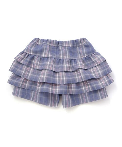 nexchic / ネクシック その他パンツ | バックフリルプリーツチェックツイルスカパン(110~150cm) | 詳細21