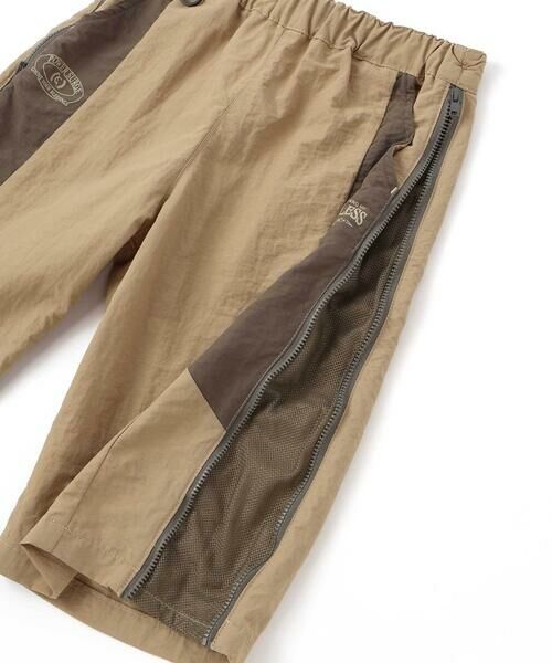 nexchic / ネクシック ショート・ハーフ・半端丈パンツ | サイドメッシュ切り替えタフタ6分丈パンツ(110~150cm) | 詳細22