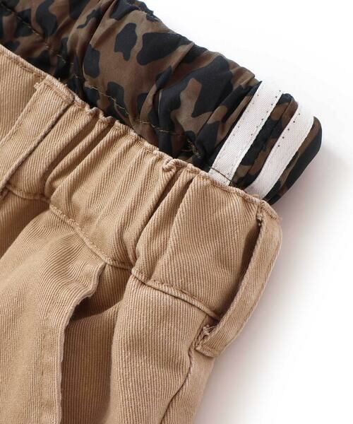 nexchic / ネクシック ショート・ハーフ・半端丈パンツ | ツイル＋デニムウエストレイヤードハーフパンツ(110~150cm) | 詳細6