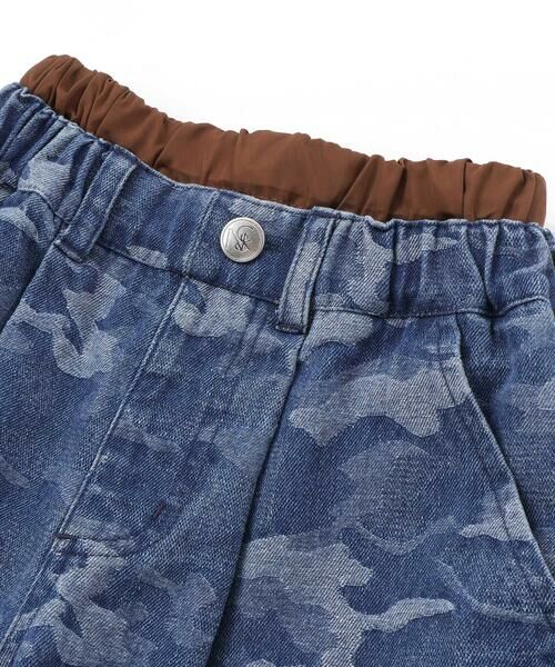 nexchic / ネクシック ショート・ハーフ・半端丈パンツ | ツイル＋デニムウエストレイヤードハーフパンツ(110~150cm) | 詳細15