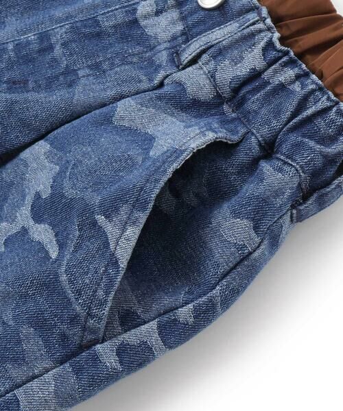 nexchic / ネクシック ショート・ハーフ・半端丈パンツ | ツイル＋デニムウエストレイヤードハーフパンツ(110~150cm) | 詳細17