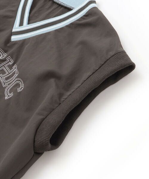 nexchic / ネクシック ベスト | Vネックタフタプルオーバーベスト(110~150cm) | 詳細5