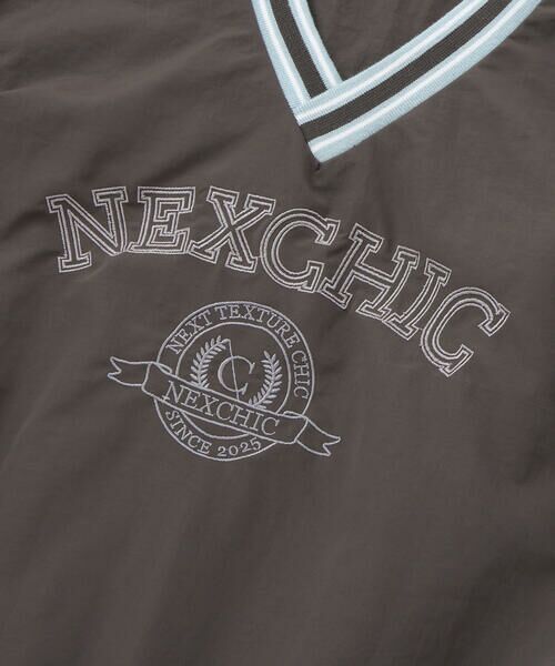 nexchic / ネクシック ベスト | Vネックタフタプルオーバーベスト(110~150cm) | 詳細3