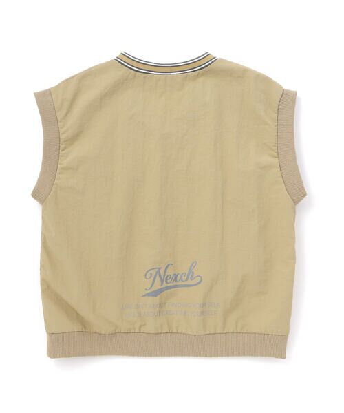 nexchic / ネクシック ベスト | Vネックタフタプルオーバーベスト(110~150cm) | 詳細14