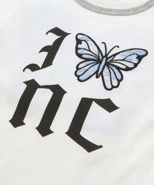 nexchic / ネクシック Tシャツ | バック蝶々レース天竺半袖Tシャツ(110~150cm) | 詳細3