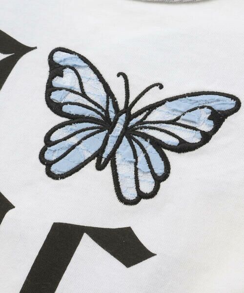nexchic / ネクシック Tシャツ | バック蝶々レース天竺半袖Tシャツ(110~150cm) | 詳細4