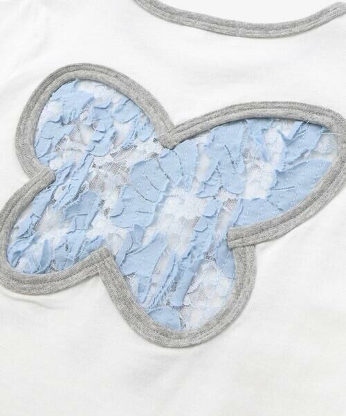 nexchic / ネクシック Tシャツ | バック蝶々レース天竺半袖Tシャツ(110~150cm) | 詳細6