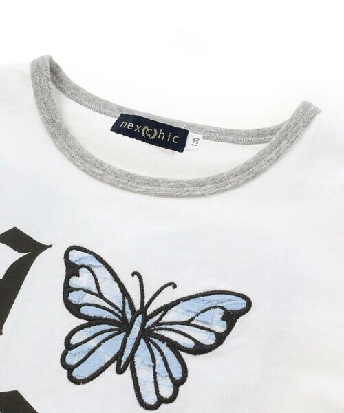 nexchic / ネクシック Tシャツ | バック蝶々レース天竺半袖Tシャツ(110~150cm) | 詳細2