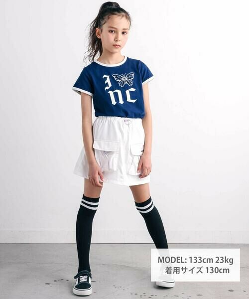 nexchic / ネクシック Tシャツ | バック蝶々レース天竺半袖Tシャツ(110~150cm) | 詳細10