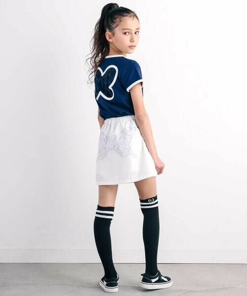 nexchic / ネクシック Tシャツ | バック蝶々レース天竺半袖Tシャツ(110~150cm) | 詳細11