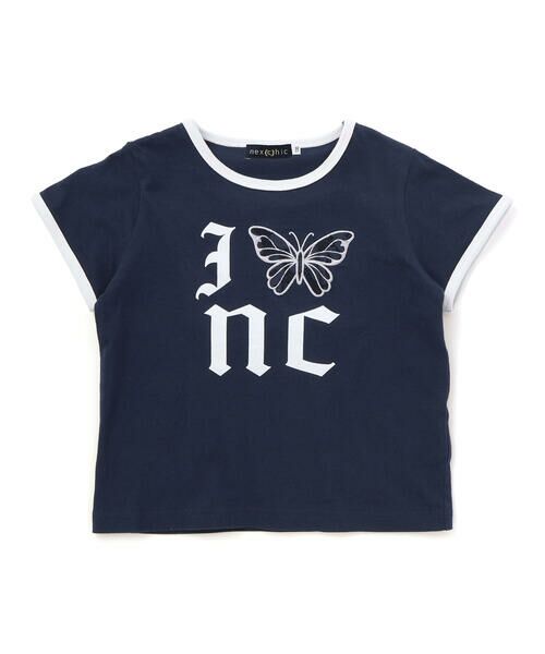 nexchic / ネクシック Tシャツ | バック蝶々レース天竺半袖Tシャツ(110~150cm) | 詳細14