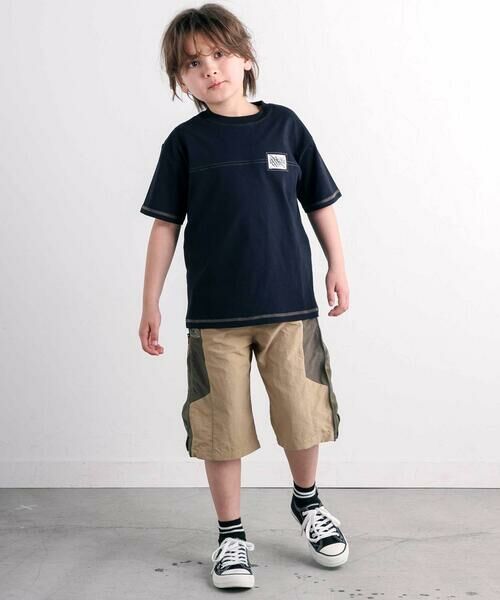 nexchic / ネクシック Tシャツ | 切り替えビッグシルエット半袖Tシャツ(110~150cm) | 詳細1