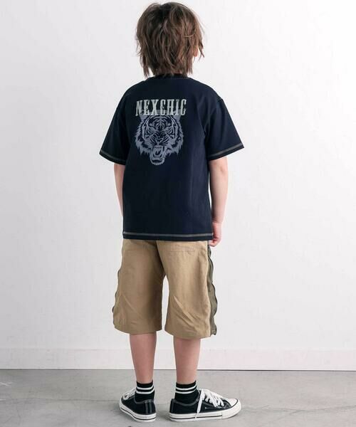 nexchic / ネクシック Tシャツ | 切り替えビッグシルエット半袖Tシャツ(110~150cm) | 詳細2