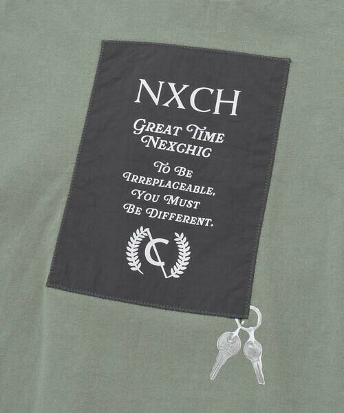 nexchic / ネクシック Tシャツ | タフタ切り替え天竺半袖Tシャツ(110~150cm) | 詳細7