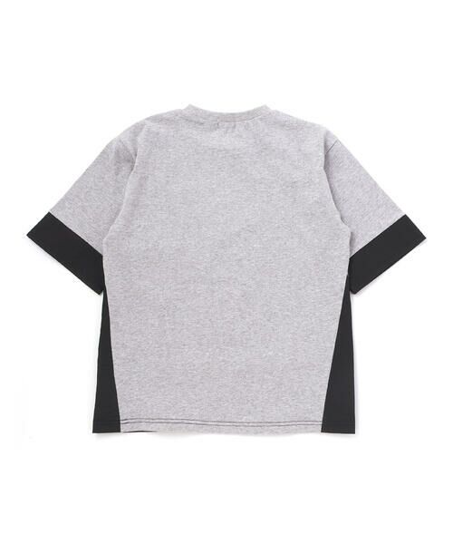 nexchic / ネクシック Tシャツ | タフタ切り替え天竺半袖Tシャツ(110~150cm) | 詳細12