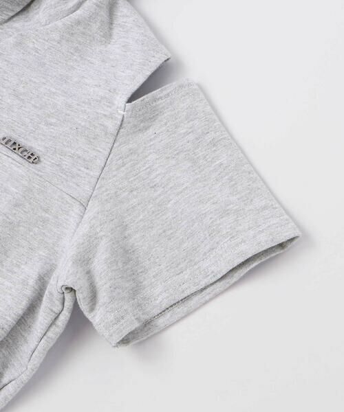 nexchic / ネクシック ミニ丈・ひざ丈ワンピース | フルジップ肩あきフードワンピース(110~150cm) | 詳細14