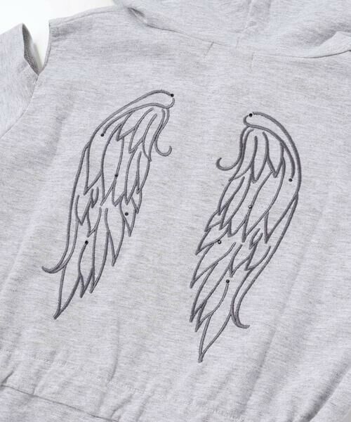 nexchic / ネクシック ミニ丈・ひざ丈ワンピース | フルジップ肩あきフードワンピース(110~150cm) | 詳細20