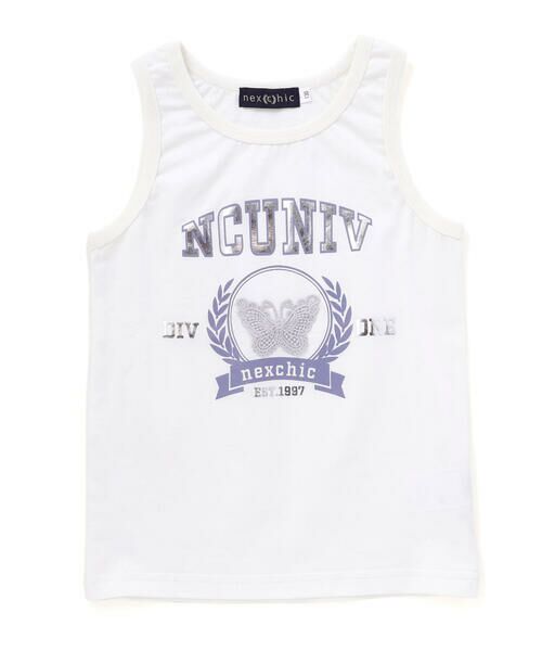 nexchic / ネクシック Tシャツ | 肩あきタイダイレースシャツ＋タンクトップセット(110~150cm) | 詳細2