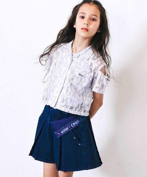 nexchic / ネクシック Tシャツ | 肩あきタイダイレースシャツ＋タンクトップセット(110~150cm) | 詳細5