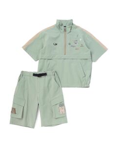 nexchic / ネクシック その他トップス | 半袖ハーフジップ＆ハーフパンツ セットアップ(110~150cm)