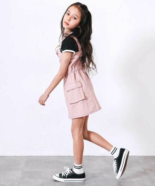 nexchic / ネクシック ドレス | ハート鍵刺しゅうピグメントツイルジャンスカ(110~150cm) | 詳細3