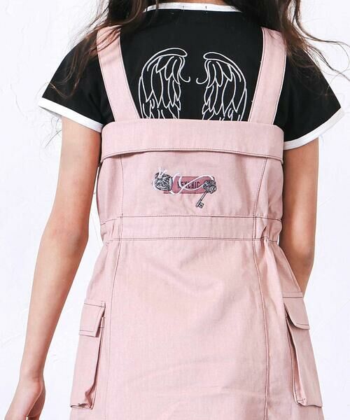 nexchic / ネクシック ドレス | ハート鍵刺しゅうピグメントツイルジャンスカ(110~150cm) | 詳細4