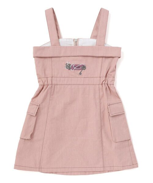 nexchic / ネクシック ドレス | ハート鍵刺しゅうピグメントツイルジャンスカ(110~150cm) | 詳細6