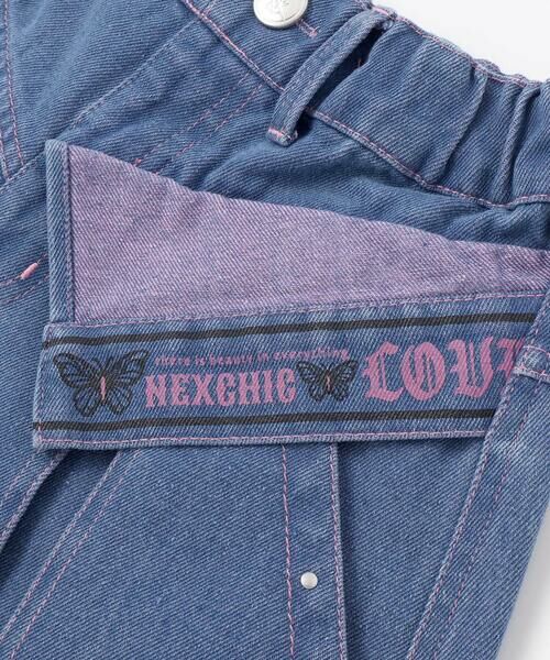 nexchic / ネクシック ショート・ハーフ・半端丈パンツ | レイヤードタックデニムショートパンツ(110~150cm) | 詳細5