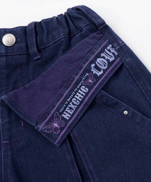 nexchic / ネクシック ショート・ハーフ・半端丈パンツ | レイヤードタックデニムショートパンツ(110~150cm) | 詳細11