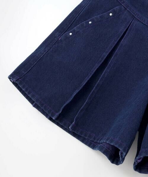 nexchic / ネクシック ショート・ハーフ・半端丈パンツ | レイヤードタックデニムショートパンツ(110~150cm) | 詳細13