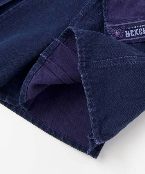 nexchic / ネクシック ショート・ハーフ・半端丈パンツ | レイヤードタックデニムショートパンツ(110~150cm) | 詳細14