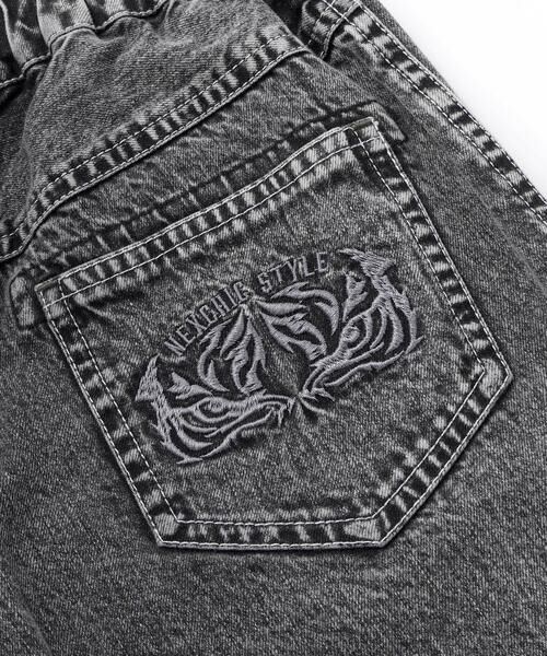 nexchic / ネクシック デニムパンツ | バックロゴ5分丈デニムパンツ(110~150cm) | 詳細12