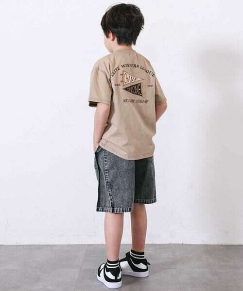 nexchic / ネクシック デニムパンツ | バックロゴ5分丈デニムパンツ(110~150cm) | 詳細2