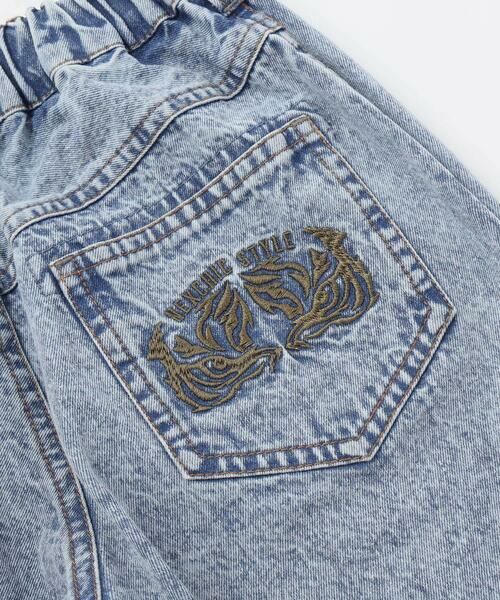 nexchic / ネクシック デニムパンツ | バックロゴ5分丈デニムパンツ(110~150cm) | 詳細21