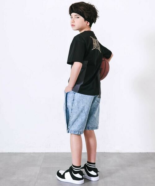 nexchic / ネクシック デニムパンツ | バックロゴ5分丈デニムパンツ(110~150cm) | 詳細16