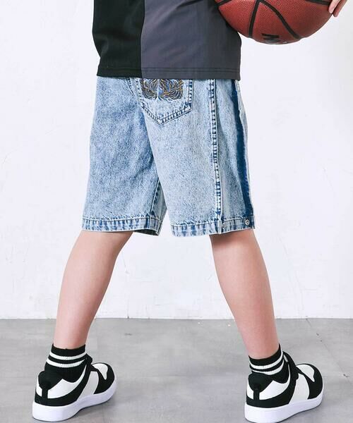 nexchic / ネクシック デニムパンツ | バックロゴ5分丈デニムパンツ(110~150cm) | 詳細17