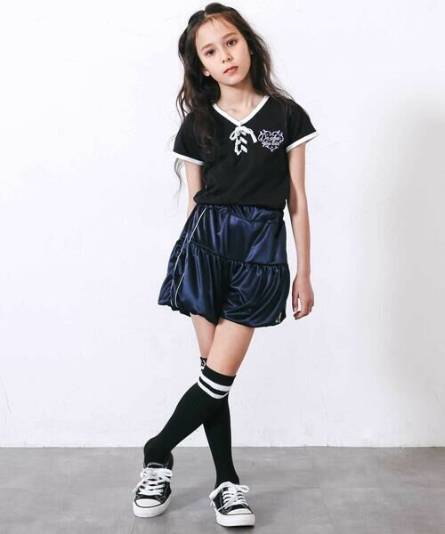 nexchic / ネクシック ショート・ハーフ・半端丈パンツ | サイドパイピングバルーンスカパン(110~150cm) | 詳細1