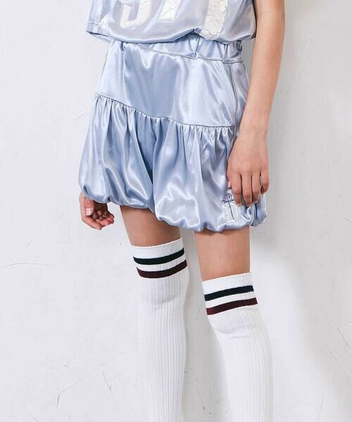 nexchic / ネクシック ショート・ハーフ・半端丈パンツ | サイドパイピングバルーンスカパン(110~150cm)(グレー)