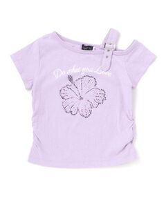 nexchic / ネクシック Tシャツ | ベルトアクセント・ワンショルダー天竺Tシャツ(110~150cm)