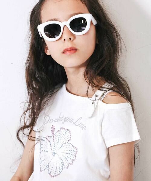 nexchic / ネクシック Tシャツ | ベルトアクセント・ワンショルダー天竺Tシャツ(110~150cm) | 詳細3