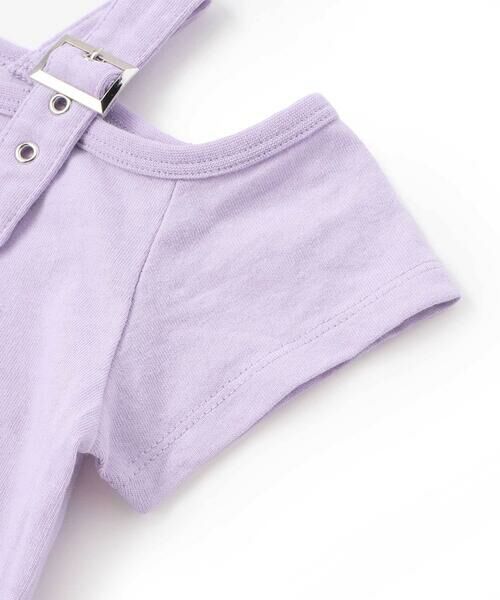 nexchic / ネクシック Tシャツ | ベルトアクセント・ワンショルダー天竺Tシャツ(110~150cm) | 詳細12