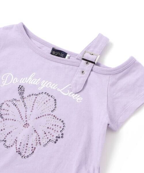 nexchic / ネクシック Tシャツ | ベルトアクセント・ワンショルダー天竺Tシャツ(110~150cm) | 詳細8