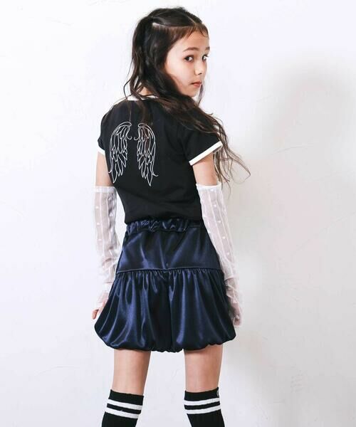 nexchic / ネクシック Tシャツ | レースアップTシャツ＆レースアームカバーセット(110~150cm) | 詳細4