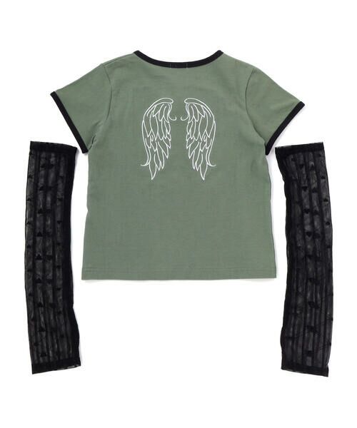 nexchic / ネクシック Tシャツ | レースアップTシャツ＆レースアームカバーセット(110~150cm) | 詳細11