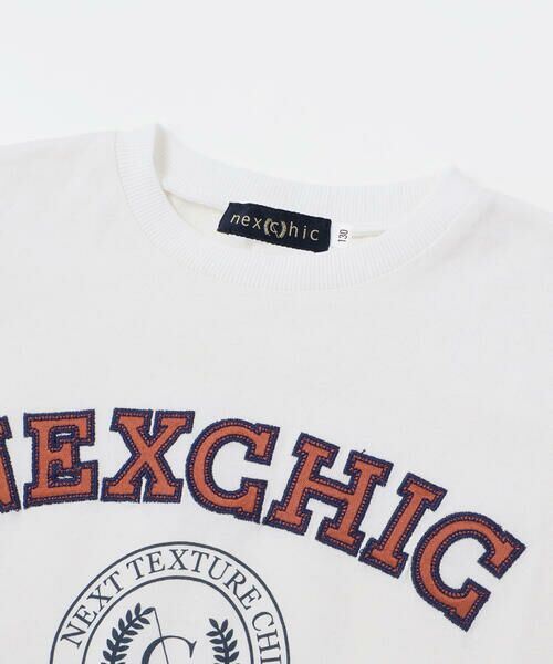 nexchic / ネクシック Tシャツ | メッシュスリーブ・カレッジロゴTシャツ(110~150cm) | 詳細2