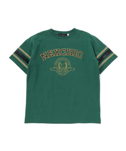nexchic / ネクシック Tシャツ | メッシュスリーブ・カレッジロゴTシャツ(110~150cm) | 詳細12
