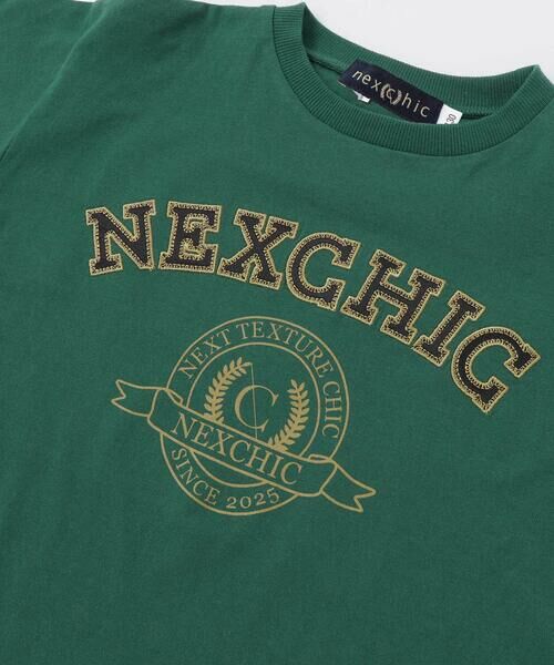 nexchic / ネクシック Tシャツ | メッシュスリーブ・カレッジロゴTシャツ(110~150cm) | 詳細14