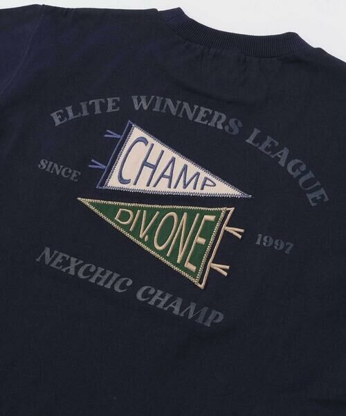 nexchic / ネクシック Tシャツ | デニムポケット・ピグメントカレッジTシャツ(110~150cm) | 詳細8