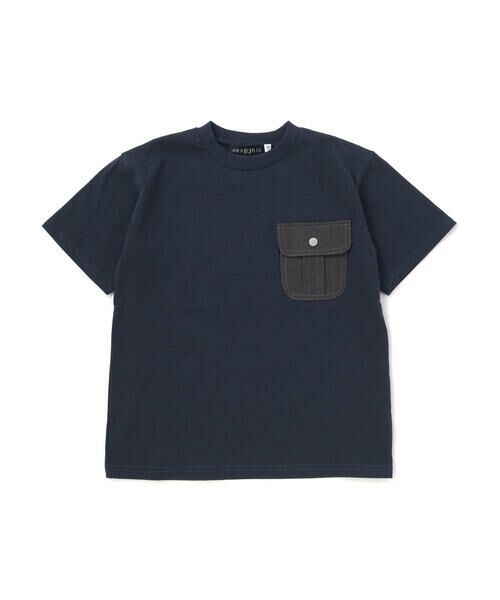 nexchic / ネクシック Tシャツ | デニムポケット・ピグメントカレッジTシャツ(110~150cm) | 詳細3
